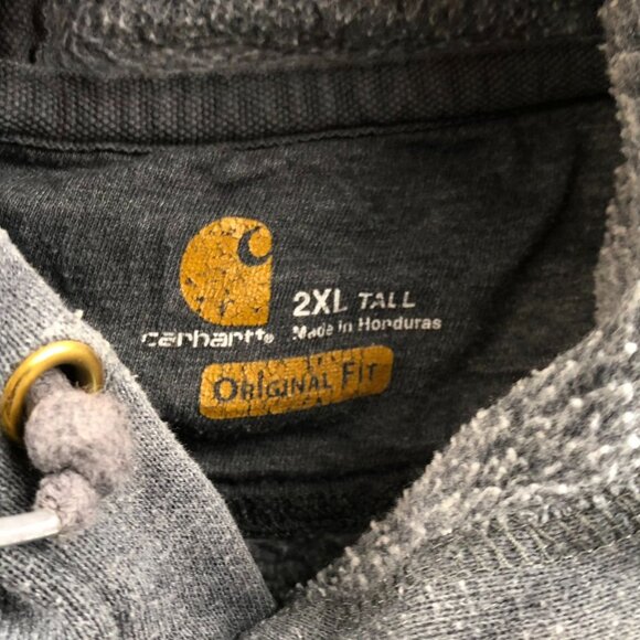 Carhartt Mens Hoodie Sweatshirt Size 2XLT Pullover Fleece Original Fit K288 CHH - Picture 3 of 12